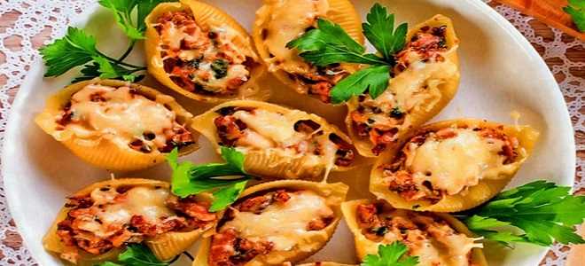 Как быстро и вкусно приготовить большие ракушки с фаршем